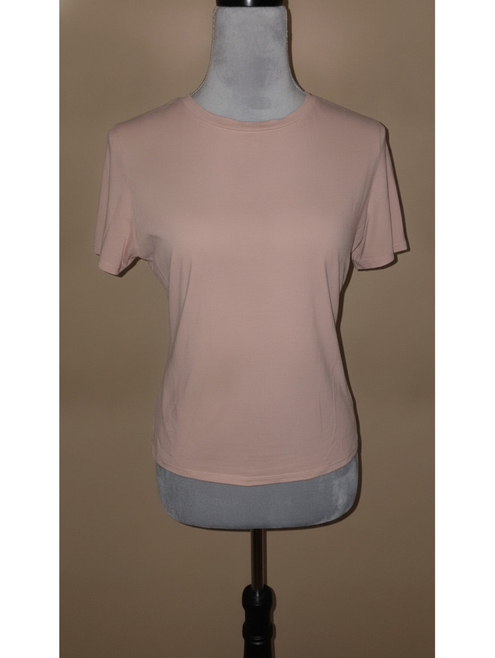 SKIMS Fits Everybody T-Shirt Clay Nude Stretch Short Sleeve Top Size XL